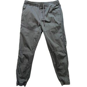 Unionbay Youth Cotton Jogger Pants Drawstring Waist Size L Gray Pockets Stretch